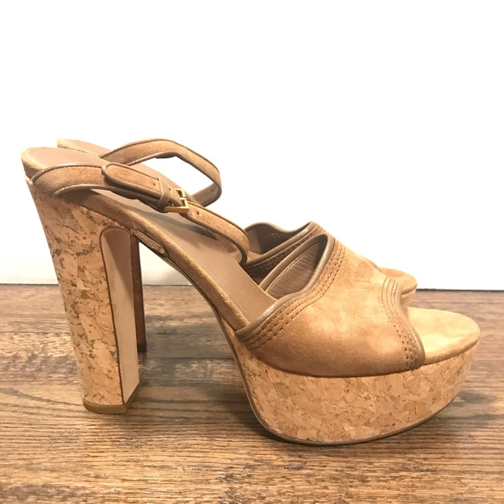 Gucci cork platform sandals